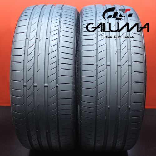 2X Tires LikeNEW Continental ContiSportContact 5P 255/40/20 ZR20 NoPatch #65654 Main Image