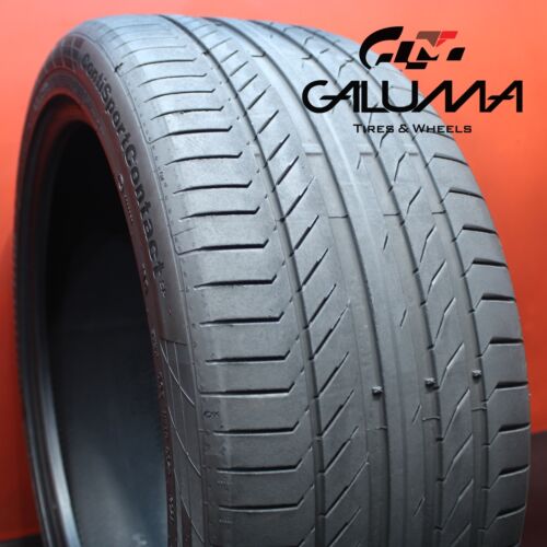 1X Tire LikeNEW Continental ContiSportContact 5P 285/40/22 285/40R22 106Y #64418 Main Image