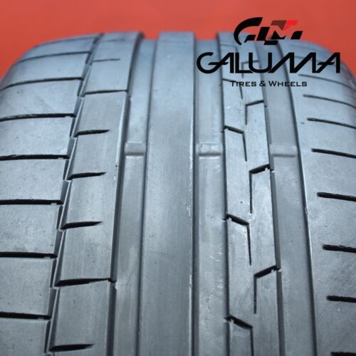 1X Tire LikeNEW Continental SportContact 6 255/40/21 255/40R21 2554021 #65182 Main Image