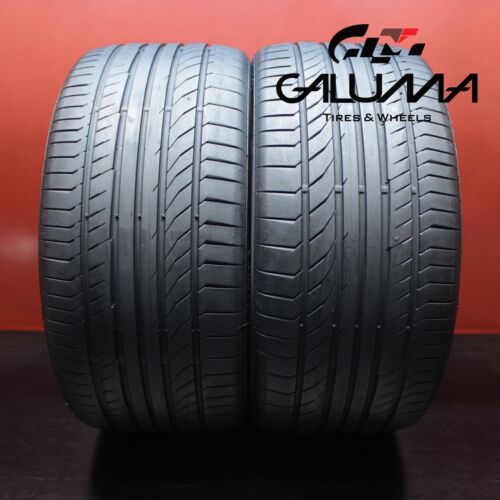 2X Tires LikeNEW Continental ContiSportContact 5P 285/35/21 285/35ZR21 #64751 Main Image
