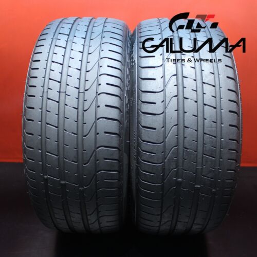 2X Tires Pirelli P Zero 245/35/20 245/35ZR20 2453520 91Y No Patch PORSCHE #65425 Main Image